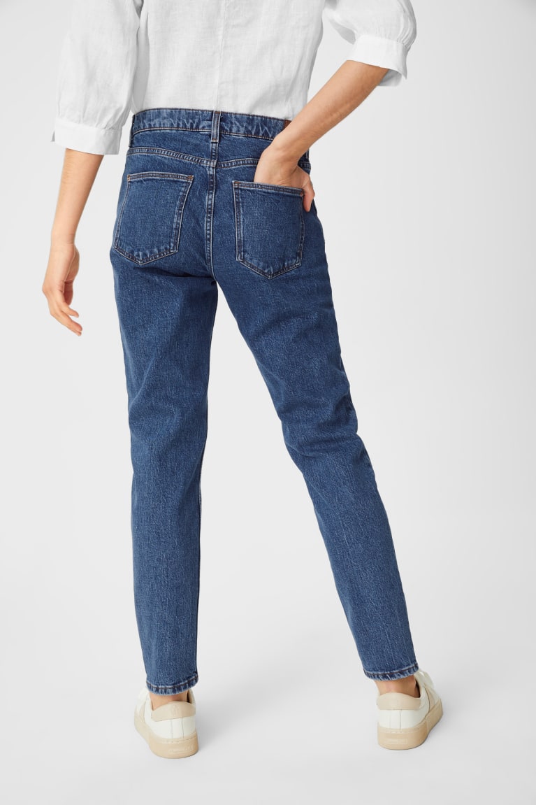 C&A Premium Rechtdoor Tapered Jeans Blauw | EFZ-241790