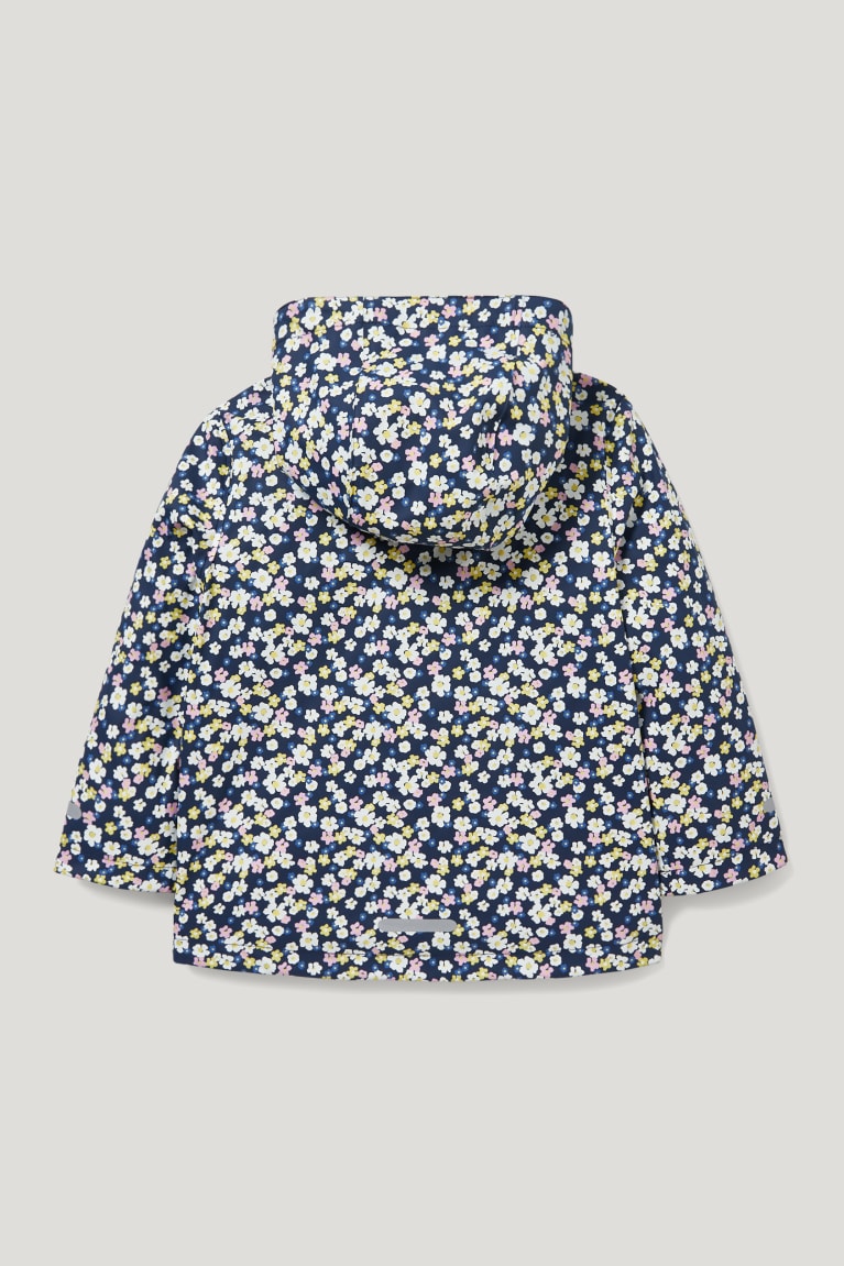 C&A Rain With Hood Floral Jassen Donkerblauw | IVR-482951