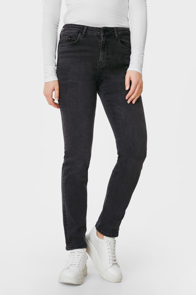 C&A Rechtdoor Jeans Blauw Donkergrijs | VTK-372418