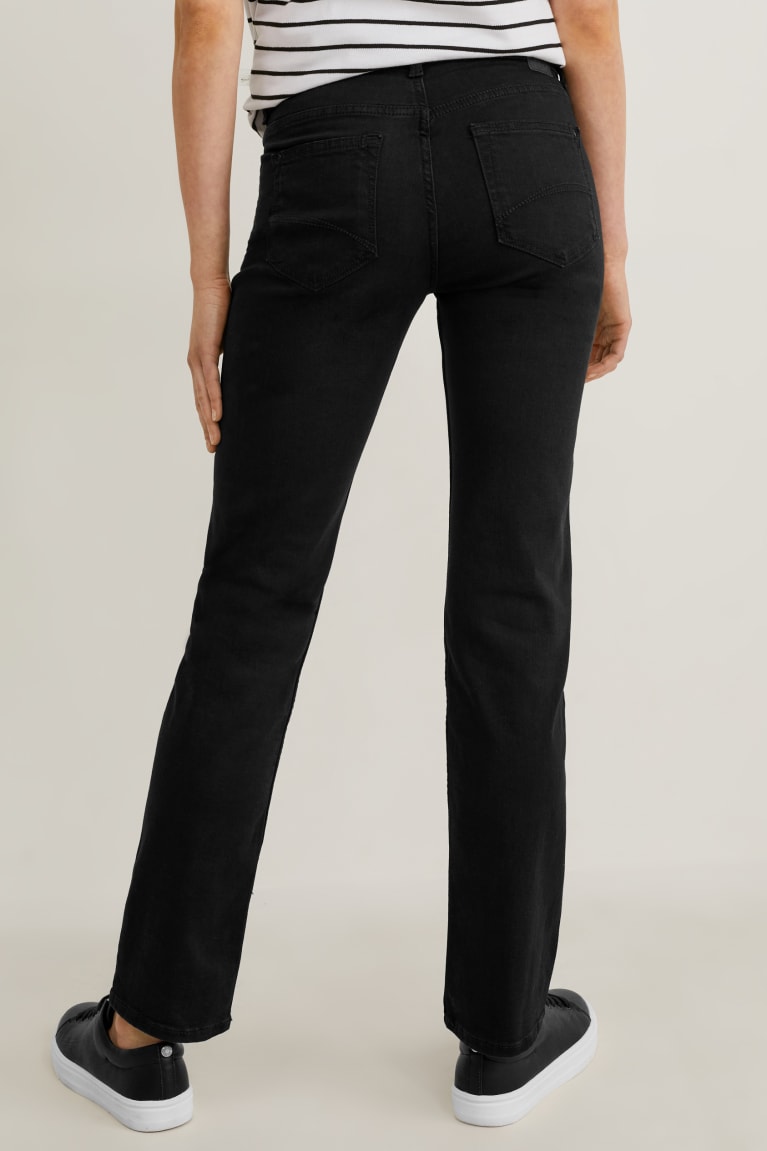 C&A Rechtdoor Jeans Zwart | PRB-253689