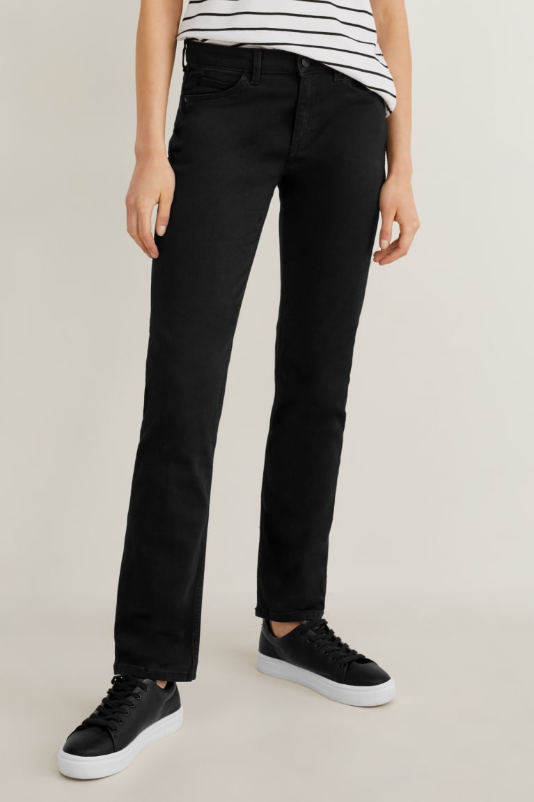 C&A Rechtdoor Jeans Zwart | PRB-253689