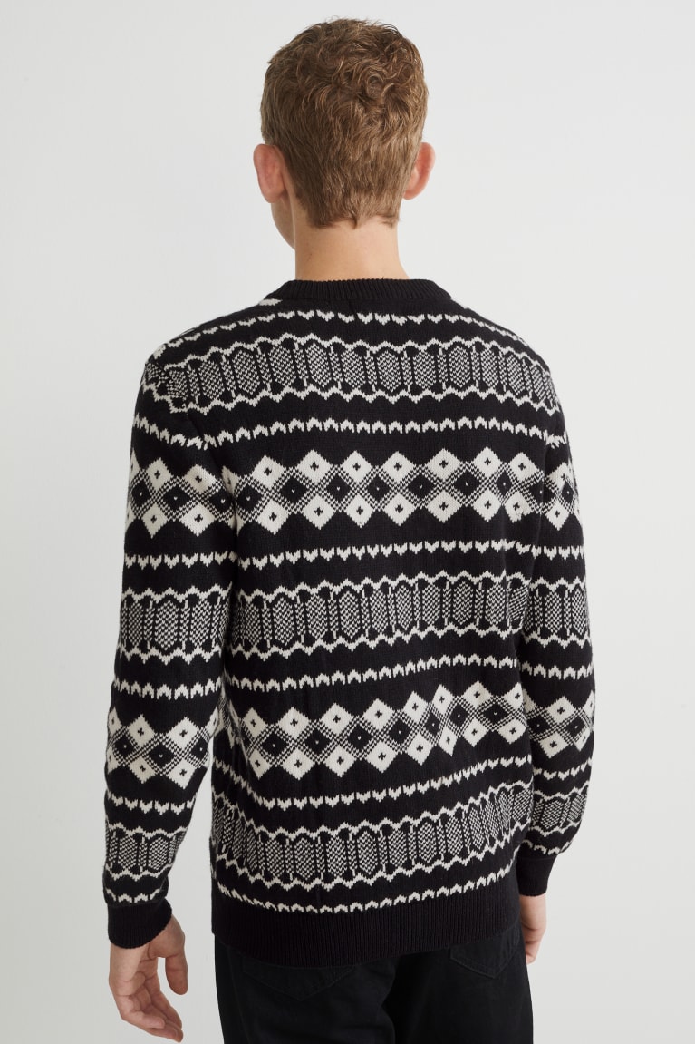 C&A Recycled Jumpers Zwart Wit | CEL-637529