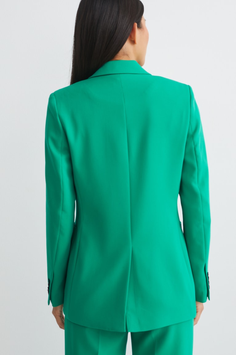 C&A Regular Fit Recycled Blazer Groen | IPL-630927