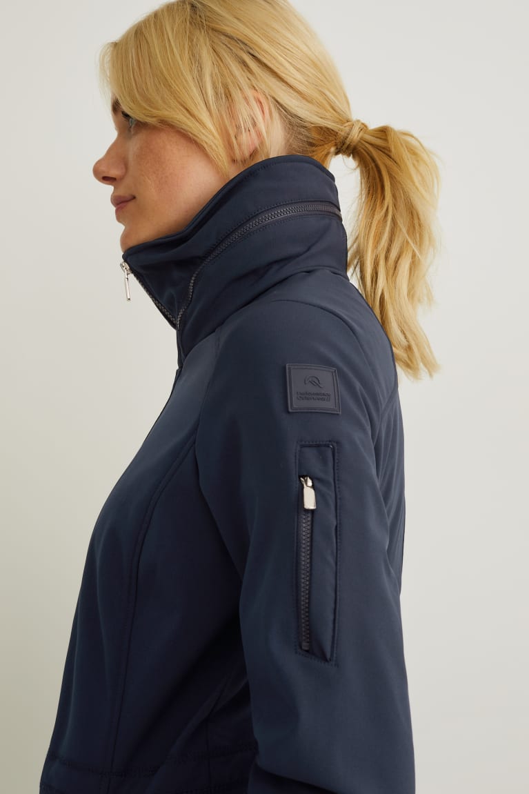 C&A Softshell With Hood Bionic-finish®eco Recycled Jassen Donkerblauw | ARI-639821