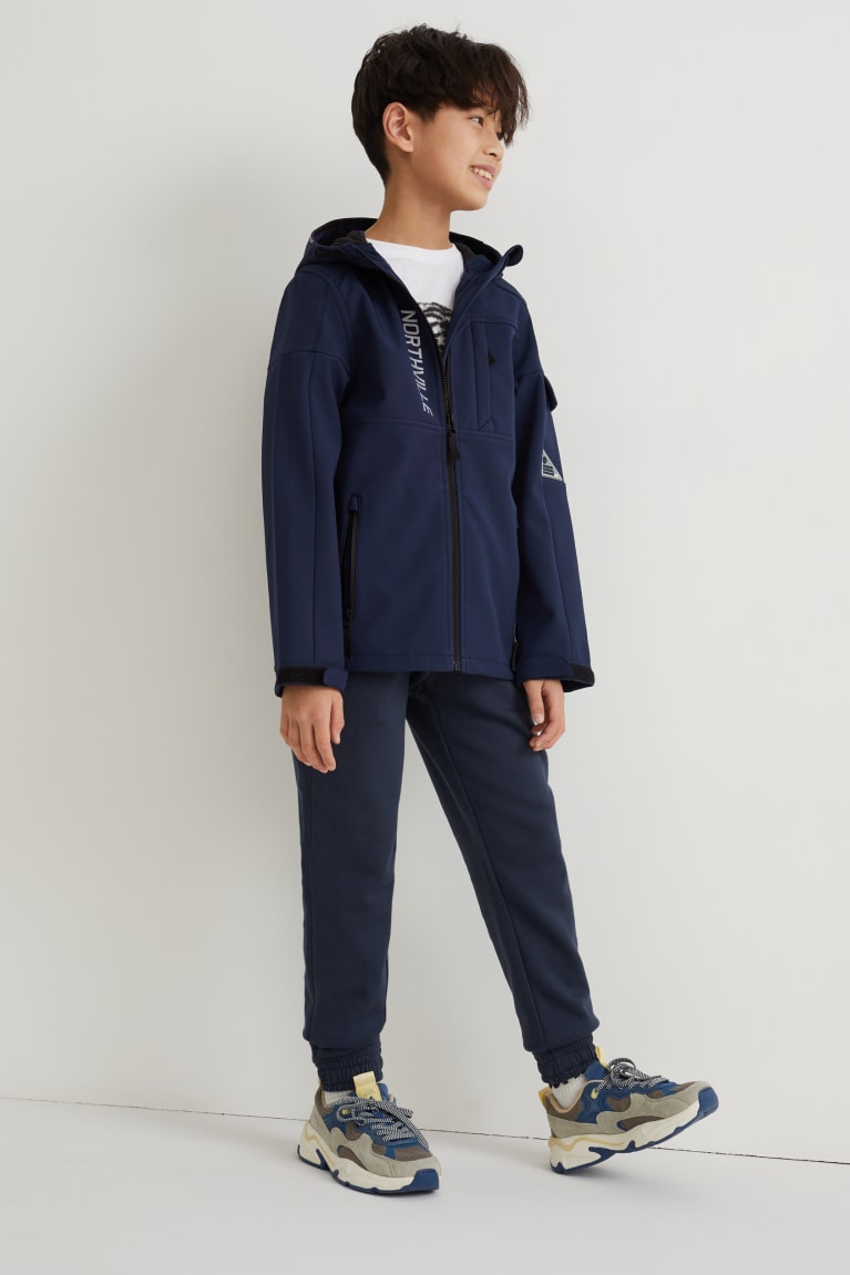 C&A Softshell With Hood Jassen Donkerblauw | WDA-946831