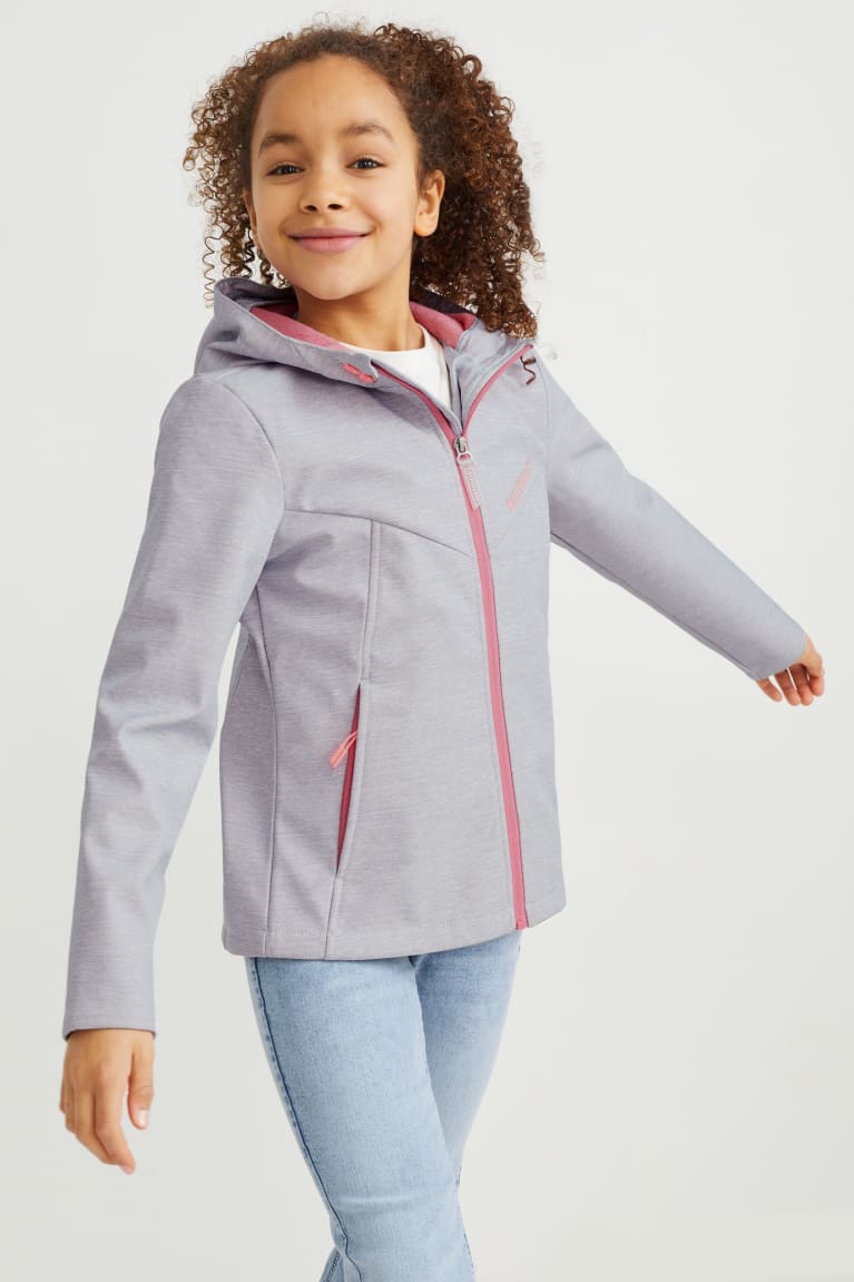 C&A Softshell With Hood Jassen Lichtgrijs | FXM-709824