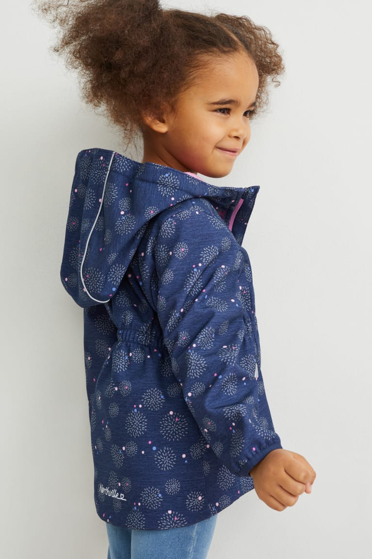 C&A Softshell With Hood Patterned Jassen Donkerblauw | EJG-568739