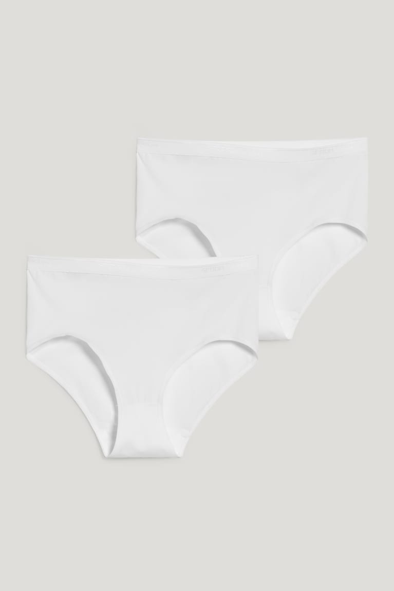 C&A Speidel Multipack Of 2 Briefs With Organic Katoenen Ondergoed Wit | JKY-045897