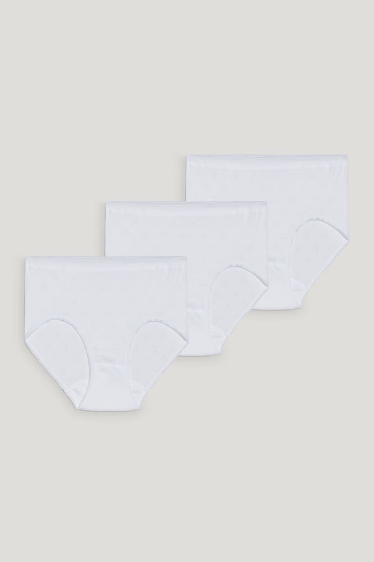 C&A Speidel Multipack Of 3 Briefs Organic Katoenen Ondergoed Wit | LGW-495032