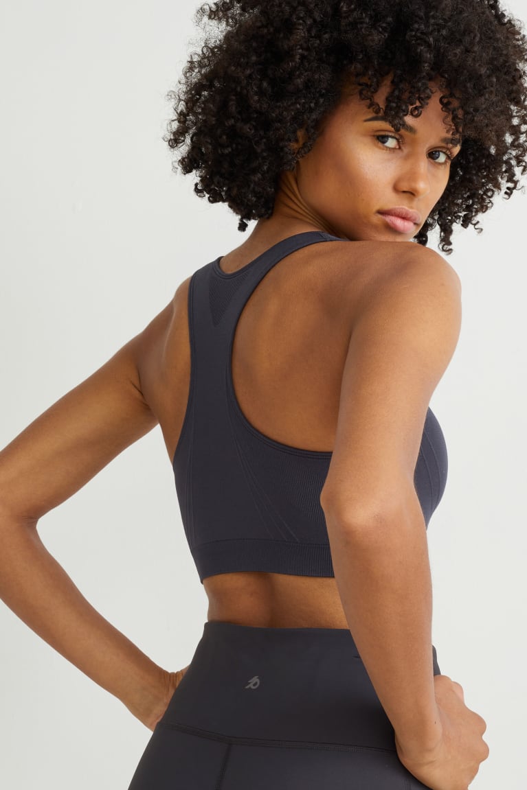 C&A Sports Bra Gewatteerd Ondergoed Zwart | OSK-495710