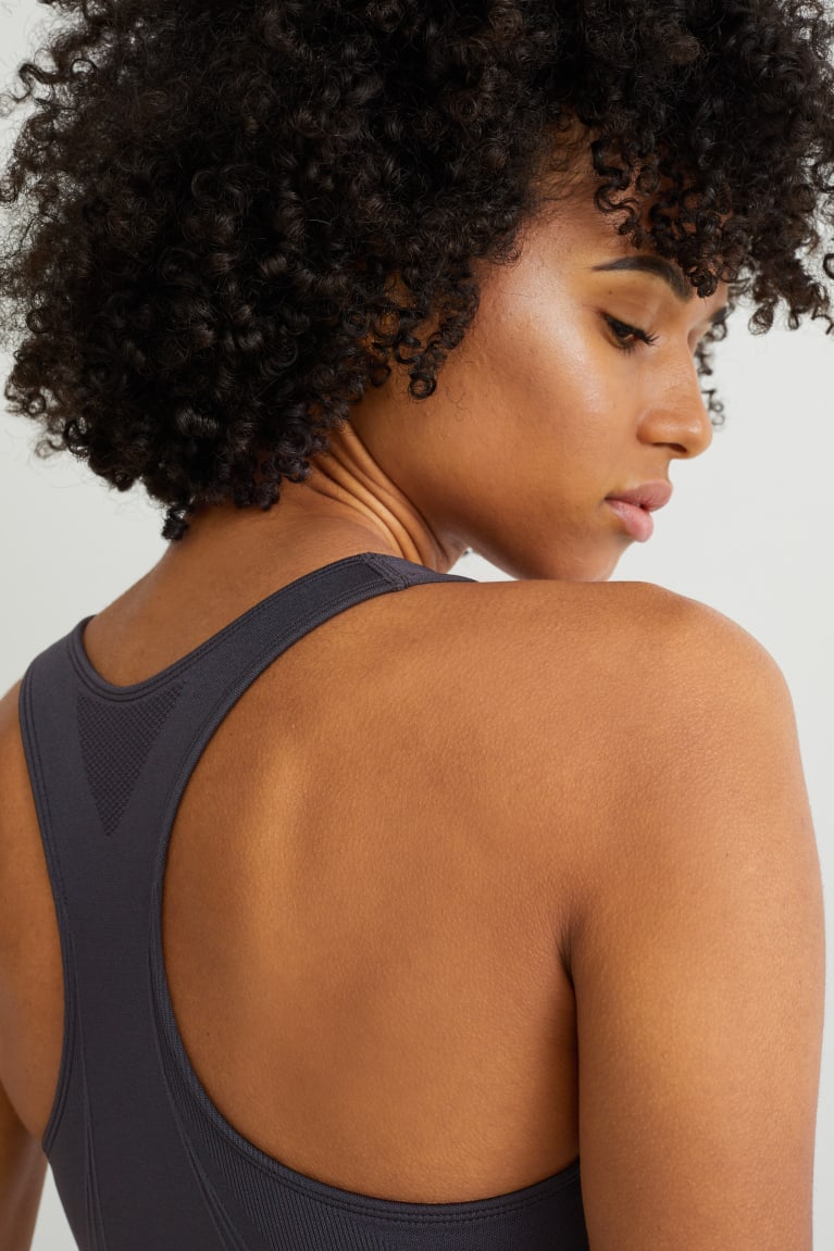 C&A Sports Bra Gewatteerd Ondergoed Zwart | OSK-495710