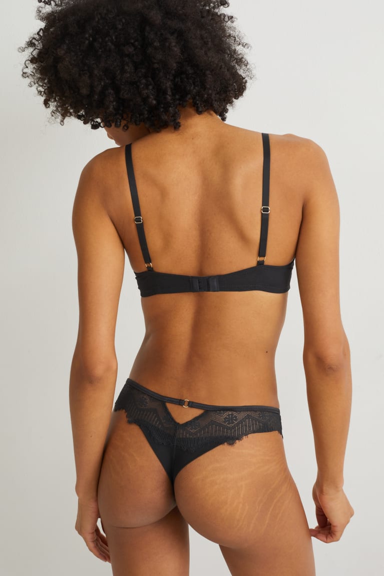 C&A String Ondergoed Zwart | IVD-574291