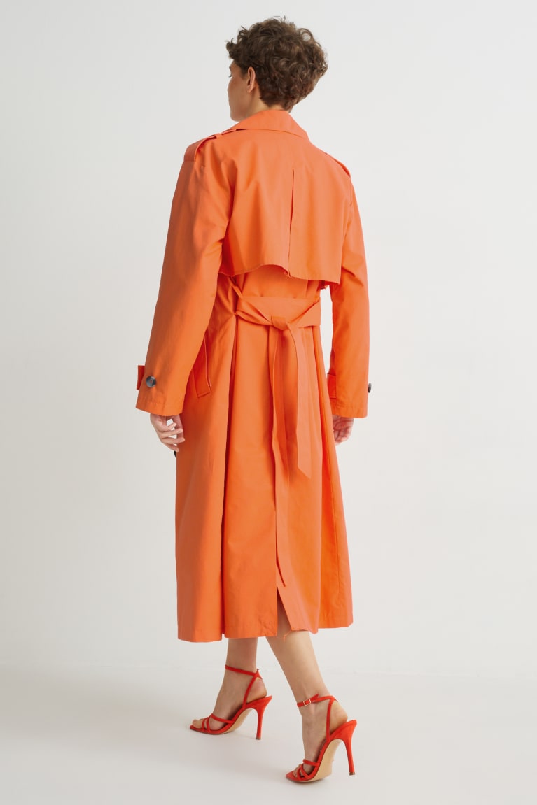 C&A Trench Jassen Donkeroranje | YUL-012985