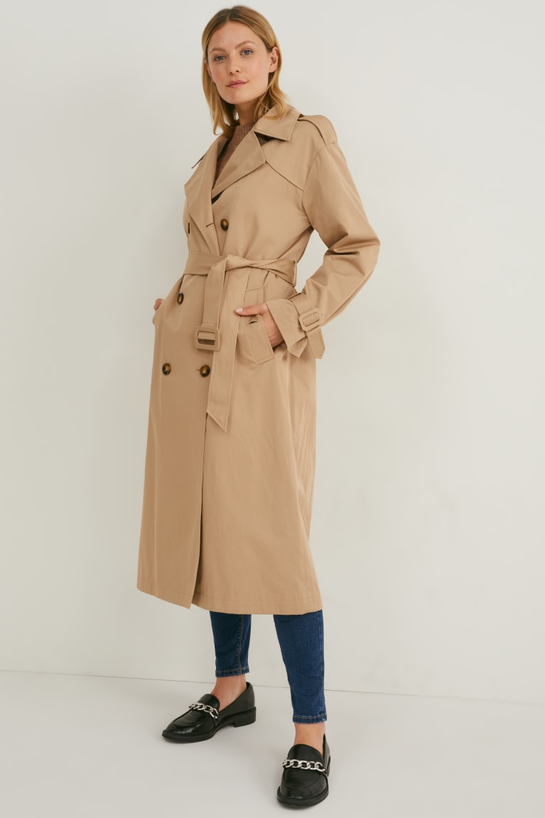 C&A Trench Jassen Grijs Bruin | SIF-791306