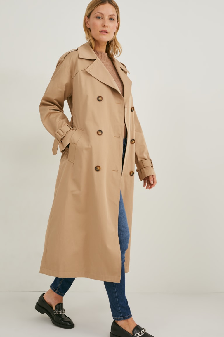 C&A Trench Jassen Grijs Bruin | SIF-791306