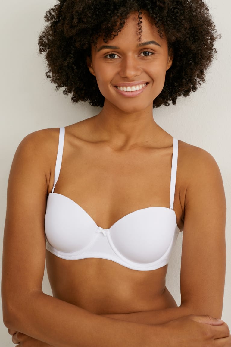 C&A Underwire Bra Balconette Gewatteerd Lycra® Ondergoed Wit | FUA-530762