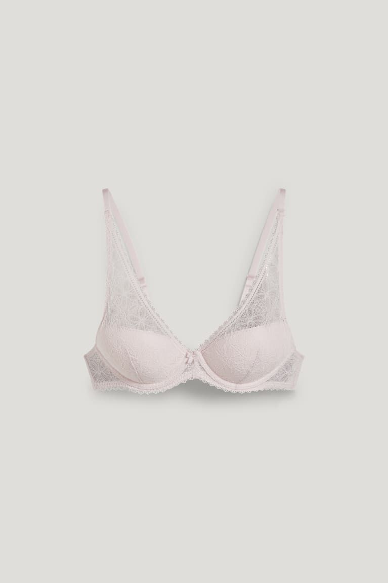 C&A Underwire Bra Demi Gewatteerd Lycra® Ondergoed Roze | FTE-783164