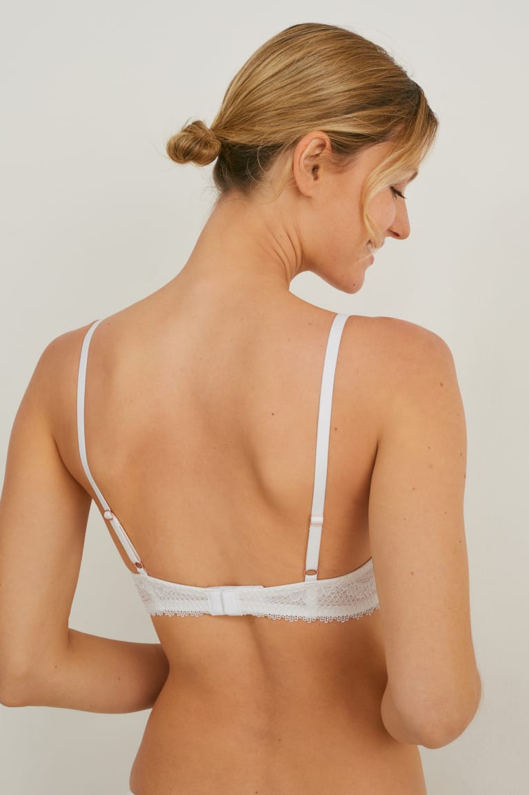 C&A Underwire Bra Demi Gewatteerd Ondergoed Wit | BOK-439820