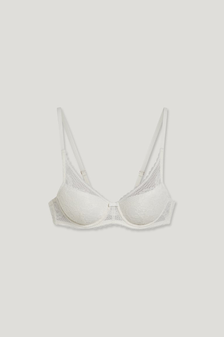 C&A Underwire Bra Demi Gewatteerd Ondergoed Wit | BOK-439820