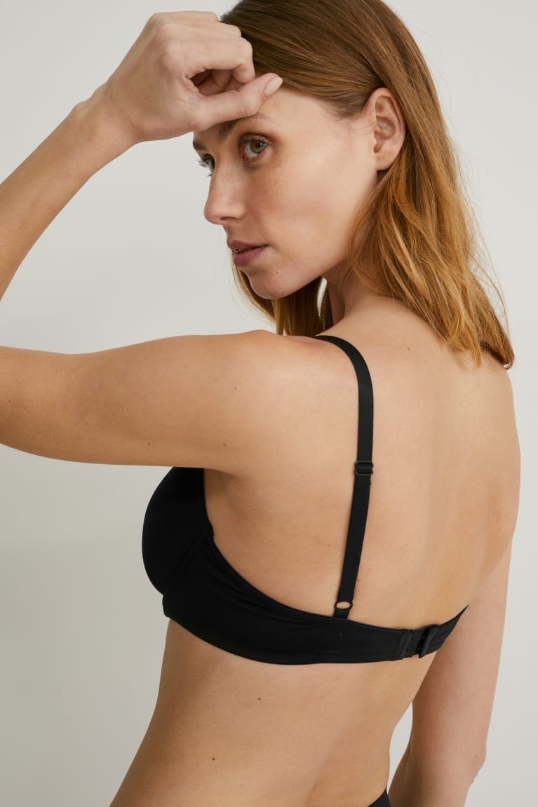 C&A Underwire Bra Demi Gewatteerd Ondergoed Zwart | IXD-153409