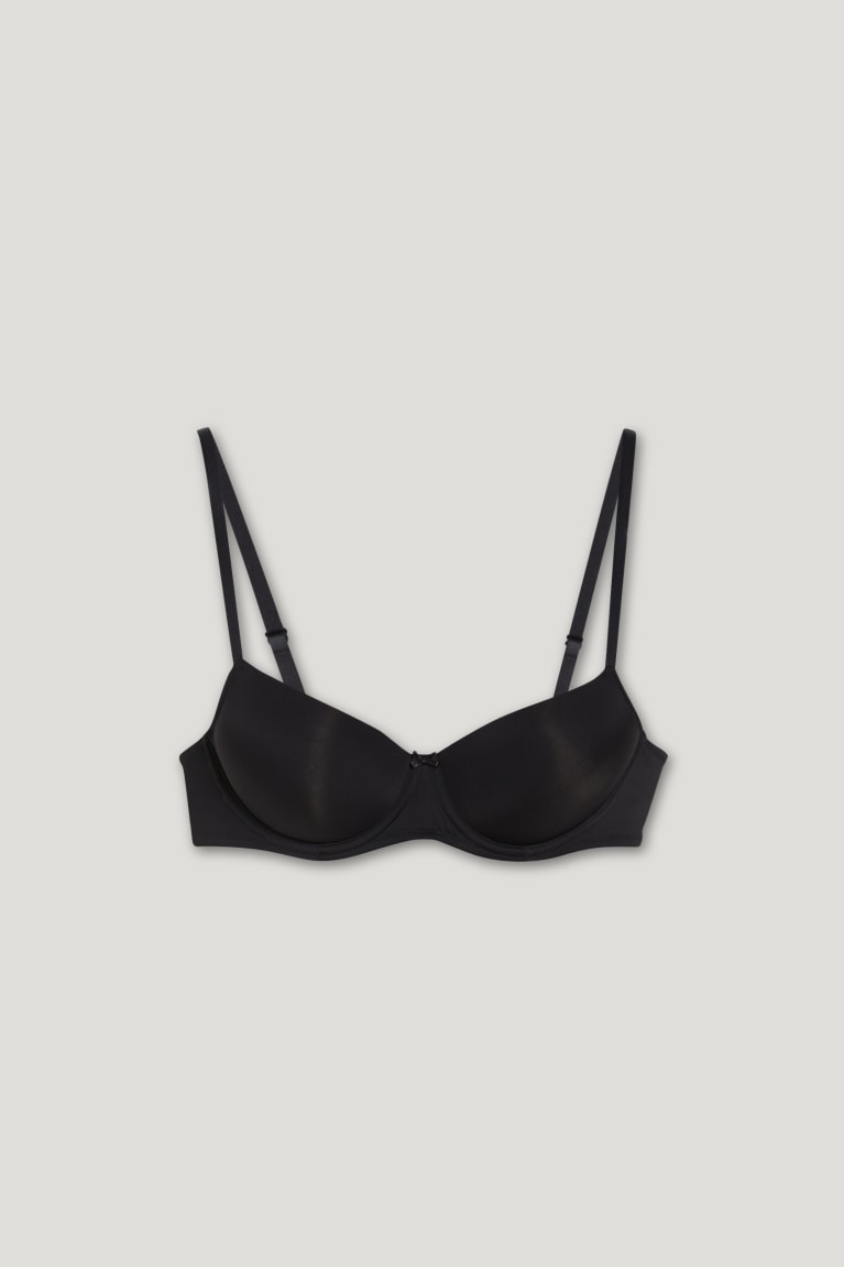 C&A Underwire Bra Demi Gewatteerd Ondergoed Zwart | IXD-153409