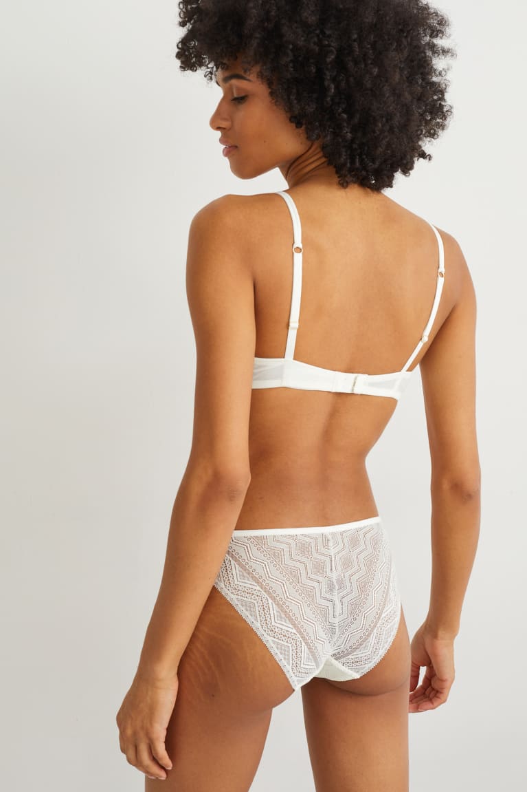 C&A Underwire Bra Demi Gewatteerd Ondergoed Wit | LUP-510478