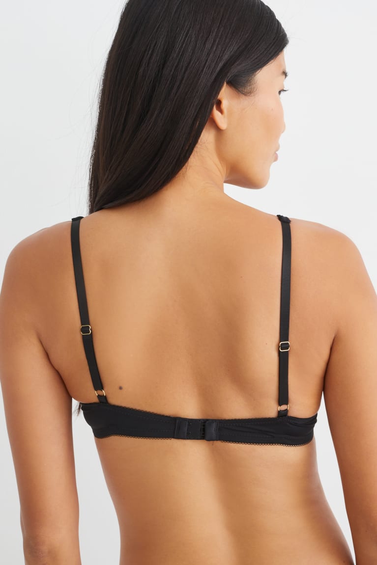 C&A Underwire Bra Demi Gewatteerd Ondergoed Zwart | VWA-102876