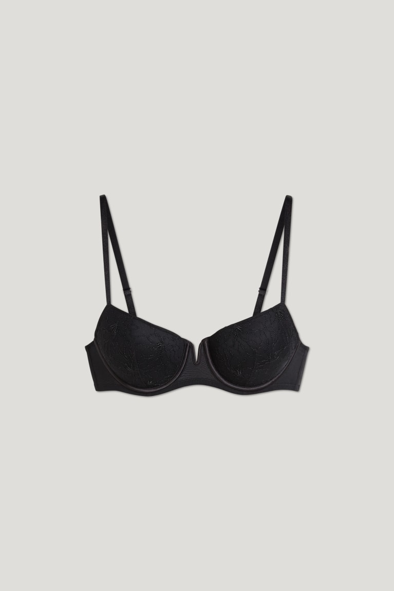 C&A Underwire Bra Demi Gewatteerd Ondergoed Zwart | YIF-690475