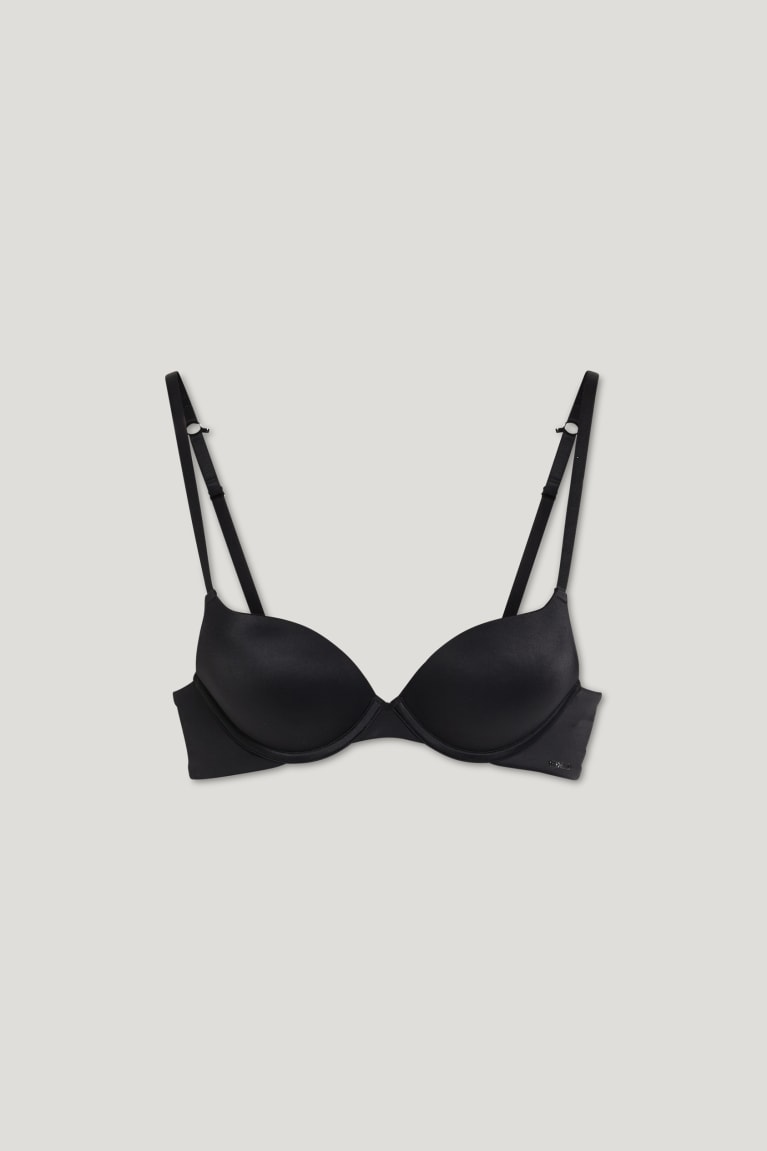 C&A Underwire Bra Demi Gewatteerd Push-up Ondergoed Zwart | NVF-493708