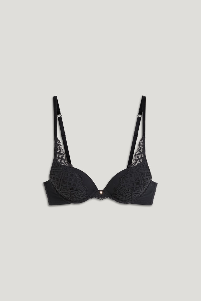 C&A Underwire Bra Push-up Lycra® Ondergoed Zwart | PWU-706149