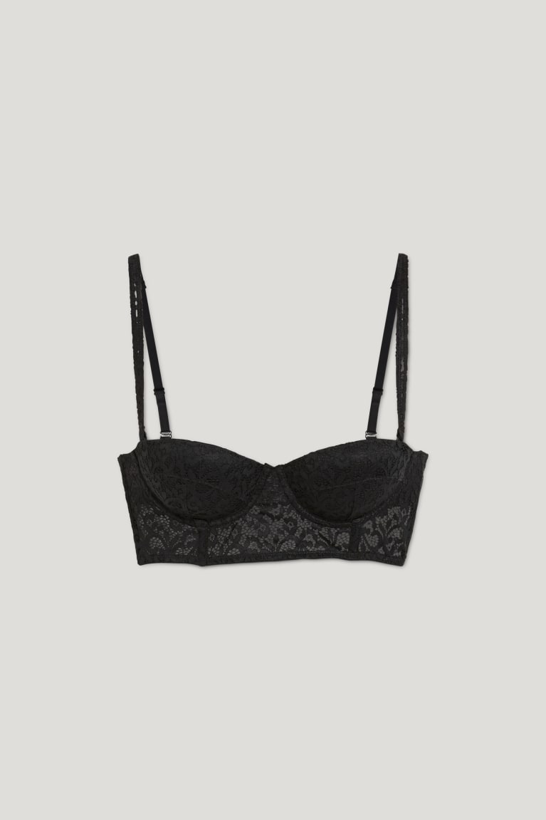 C&A Underwire Bralette Gewatteerd Ondergoed Zwart | AHG-576830