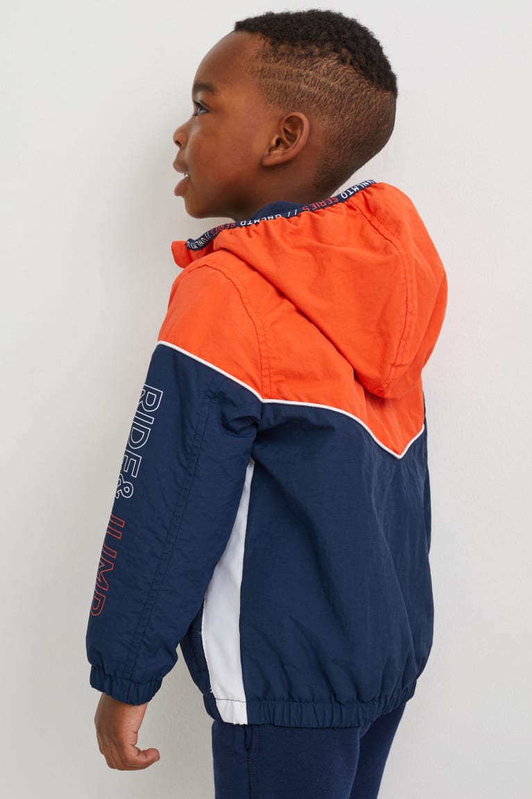 C&A With Hood Jassen Oranje Donkerblauw | NBV-368172