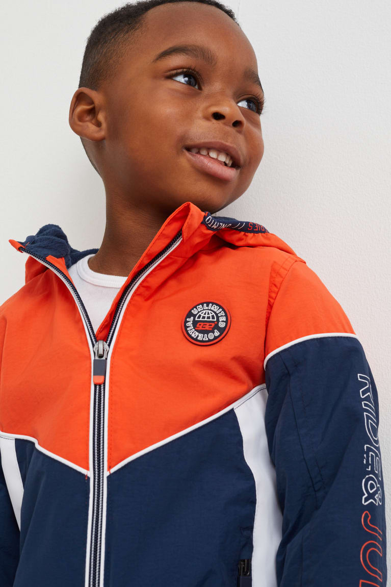 C&A With Hood Jassen Oranje Donkerblauw | NBV-368172