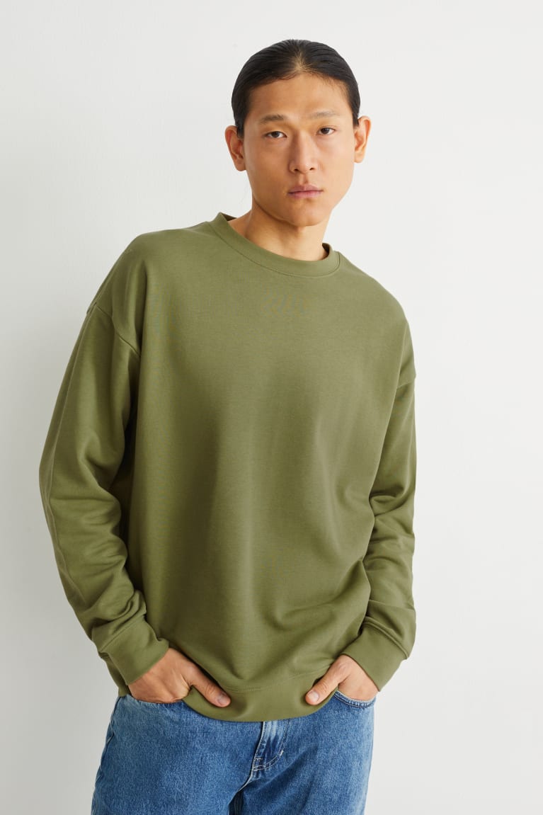 C&A With Organic Katoenen Sweatshirts Groen | MTA-845619