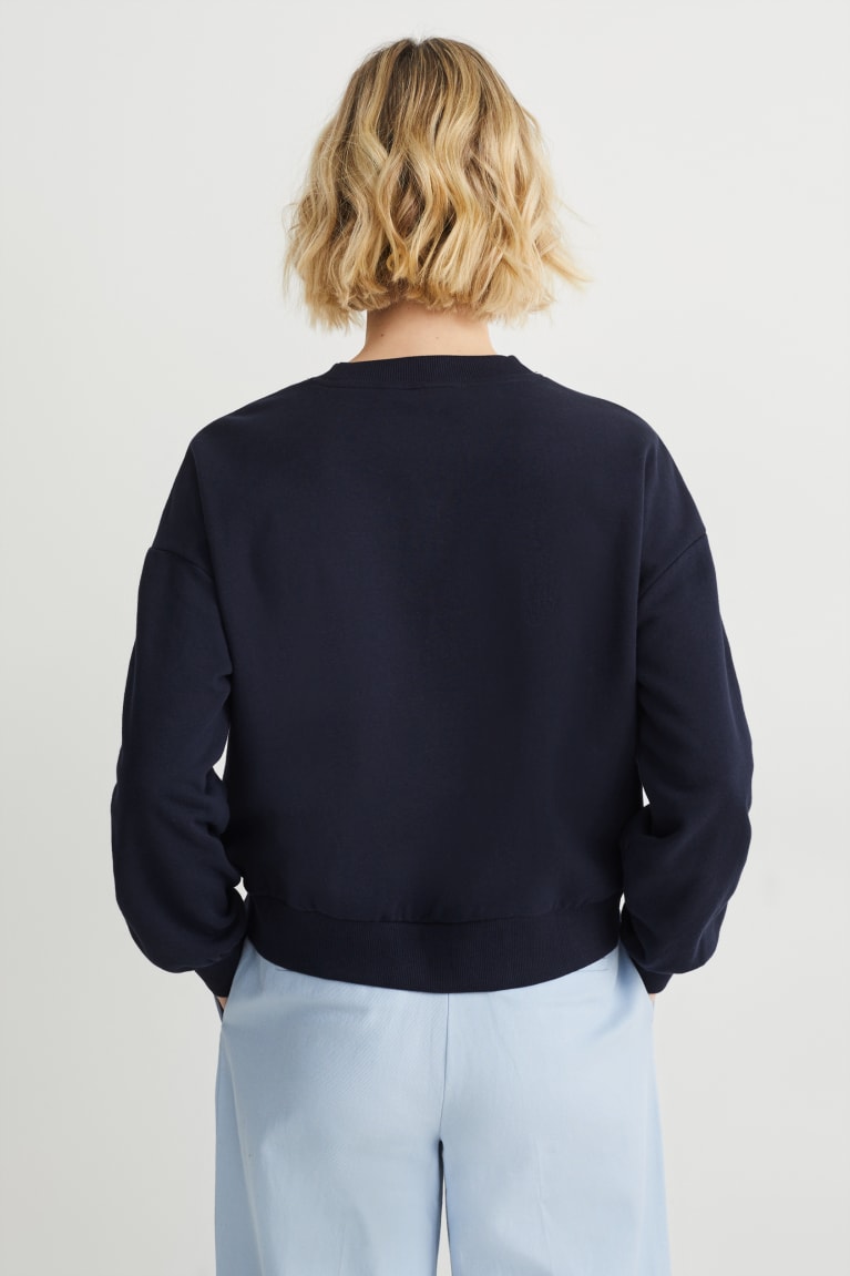 C&A With Recycled Polyester Sweatshirts Donkerblauw | ICJ-301697