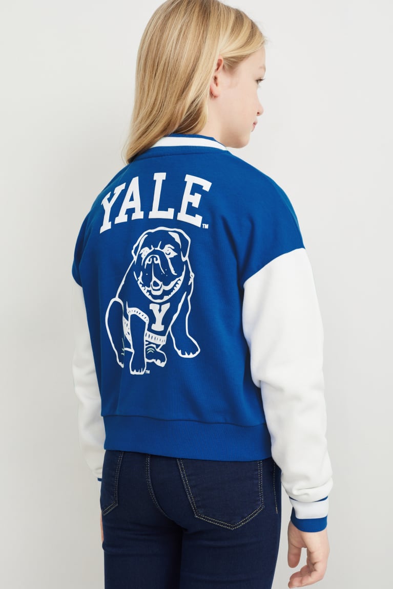 C&A Yale University Zip-through Sweatshirts Blauw | EDB-873045