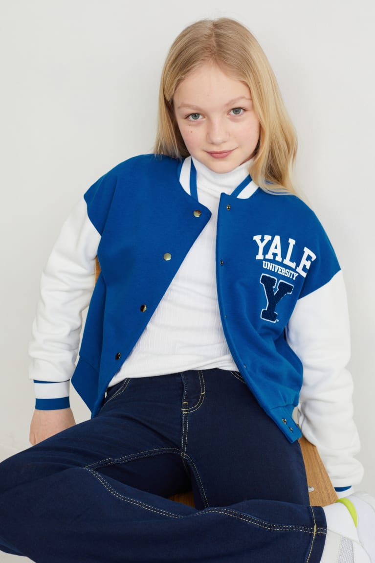 C&A Yale University Zip-through Sweatshirts Blauw | EDB-873045