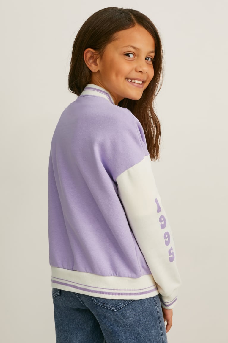 C&A Zip-through Sweatshirts Lichtpaars | VLA-061529