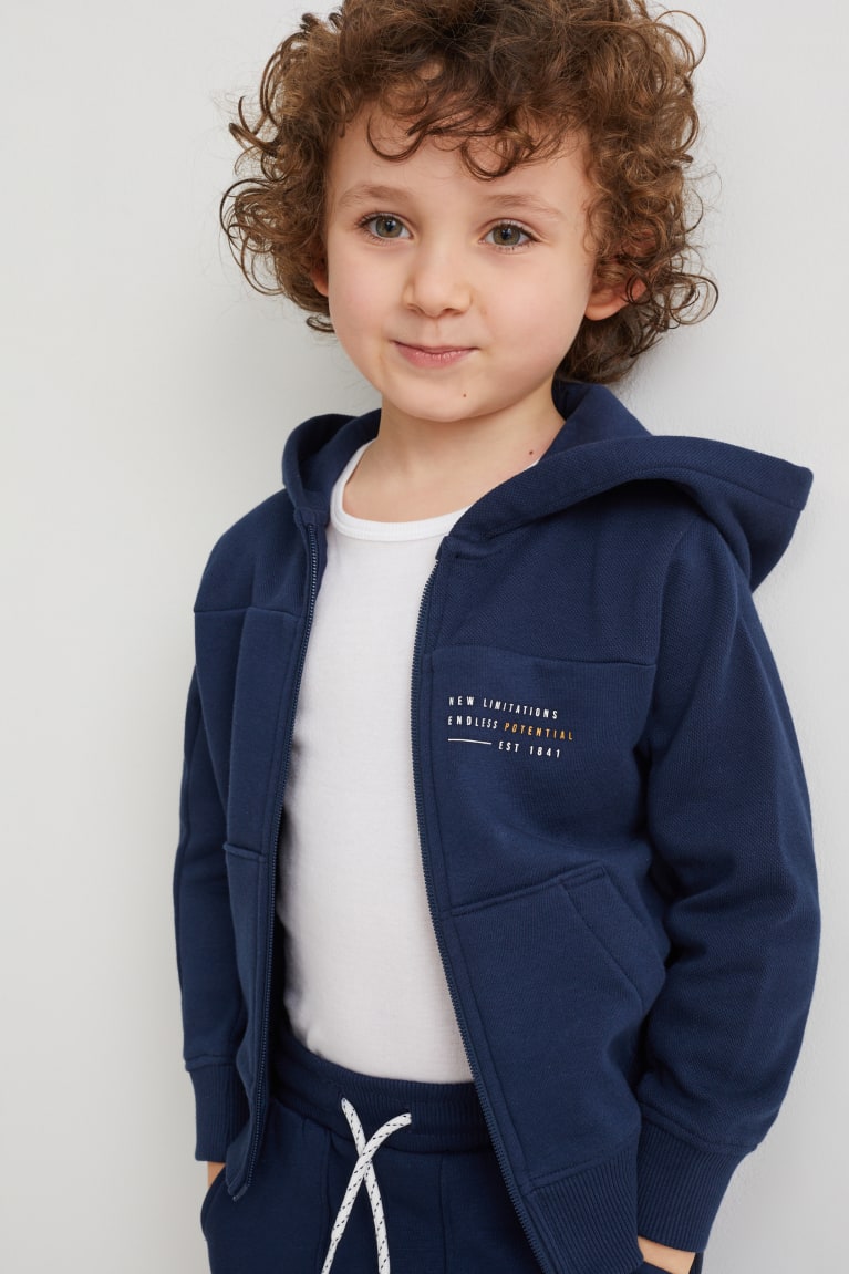 C&A Zip-through With Hood Sweatshirts Donkerblauw | VMI-739806