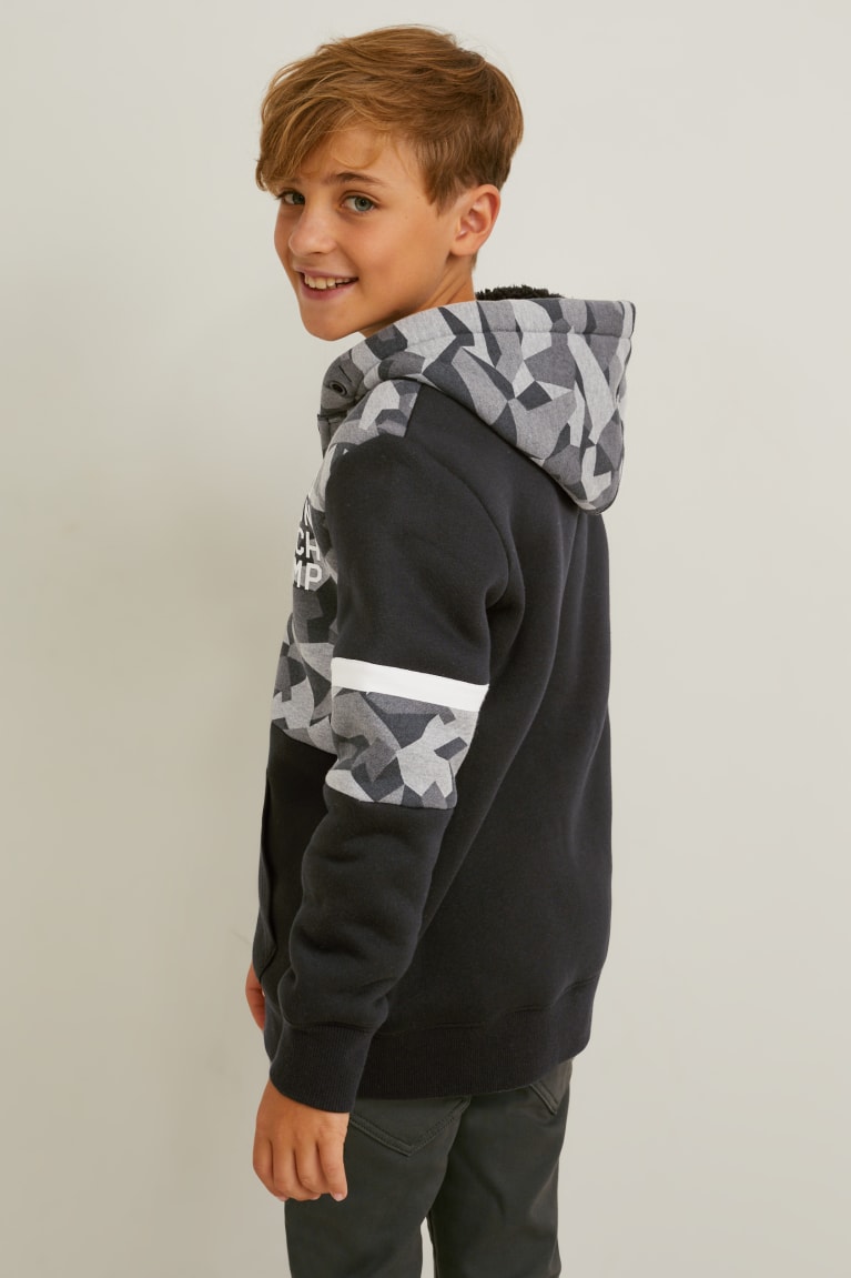 C&A Zip-through With Hood Sweatshirts Zwart | LCY-184630